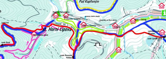 Běžkařské trasy Horní Lipová