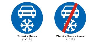Seznam silnic se zimní výbavou (zimní pneumatiky)
